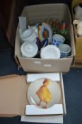 Box of Assorted Pottery, etc.