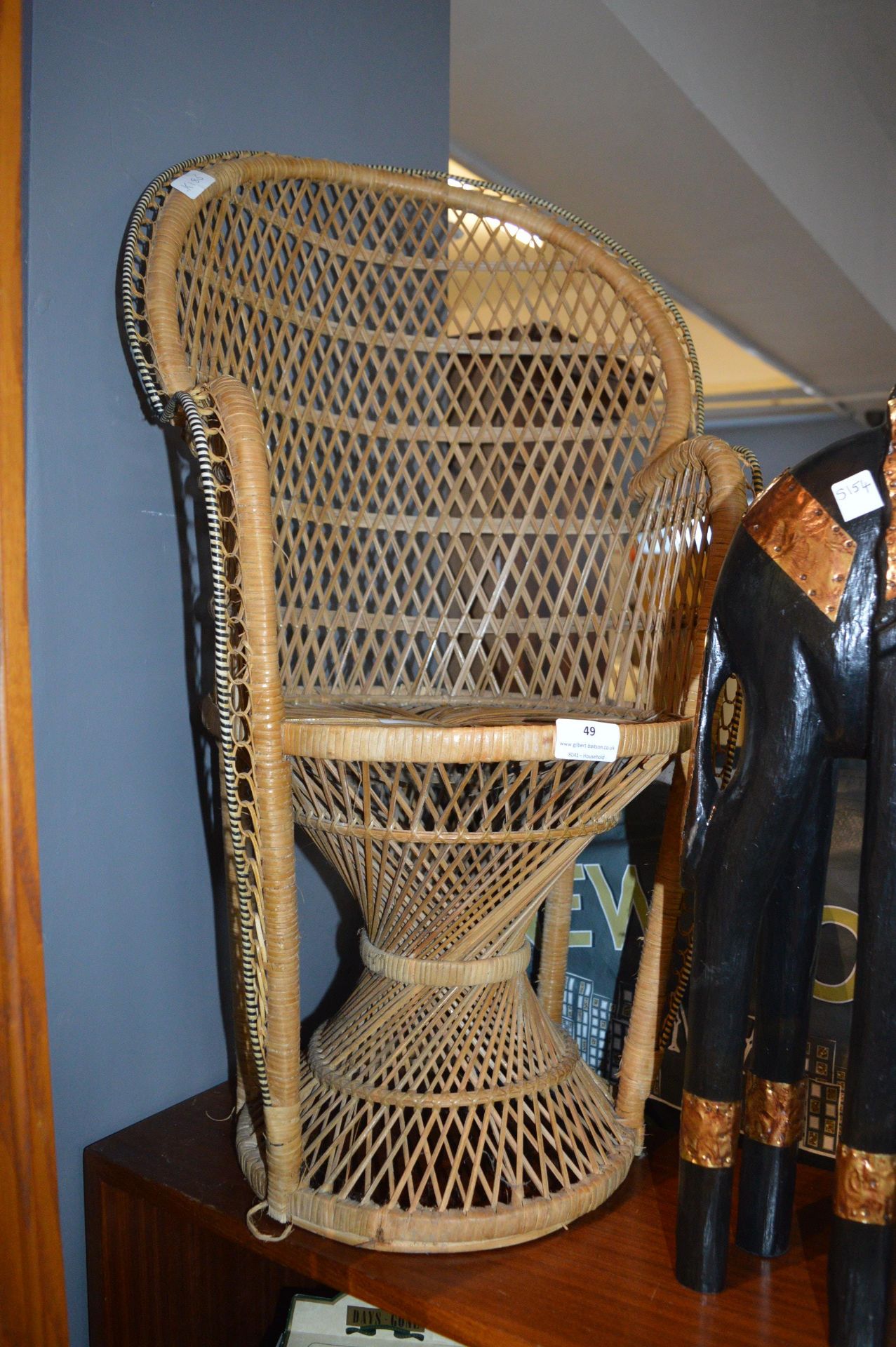 Miniature Wicker Armchair