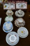 Collection of Saucers and Boxed Leonardo Tea Set