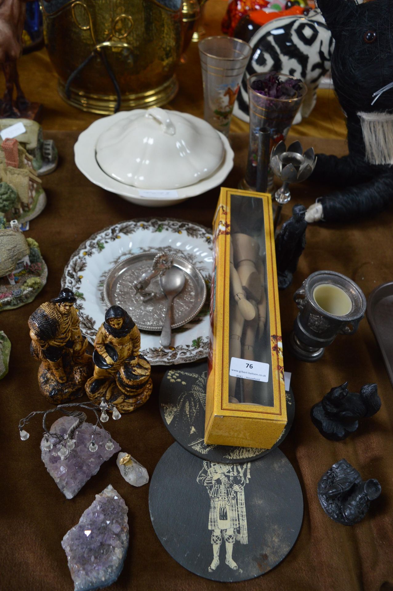 Collection of Assorted Decorative Items Including