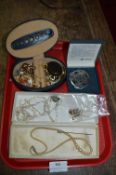 Tray Lot of Costume Jewelry