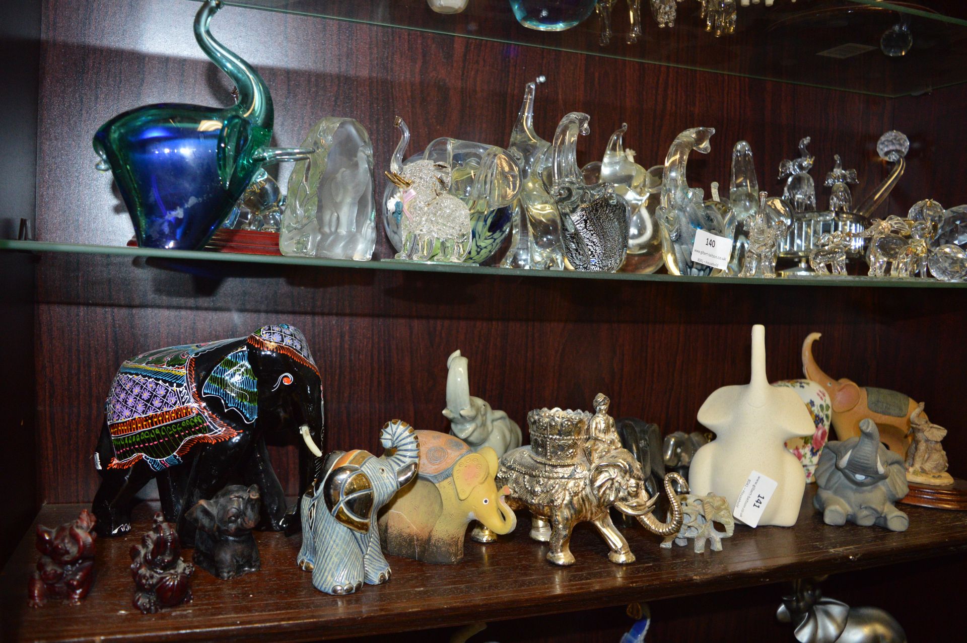 Collection of Eighteen Small Elephant Figurines