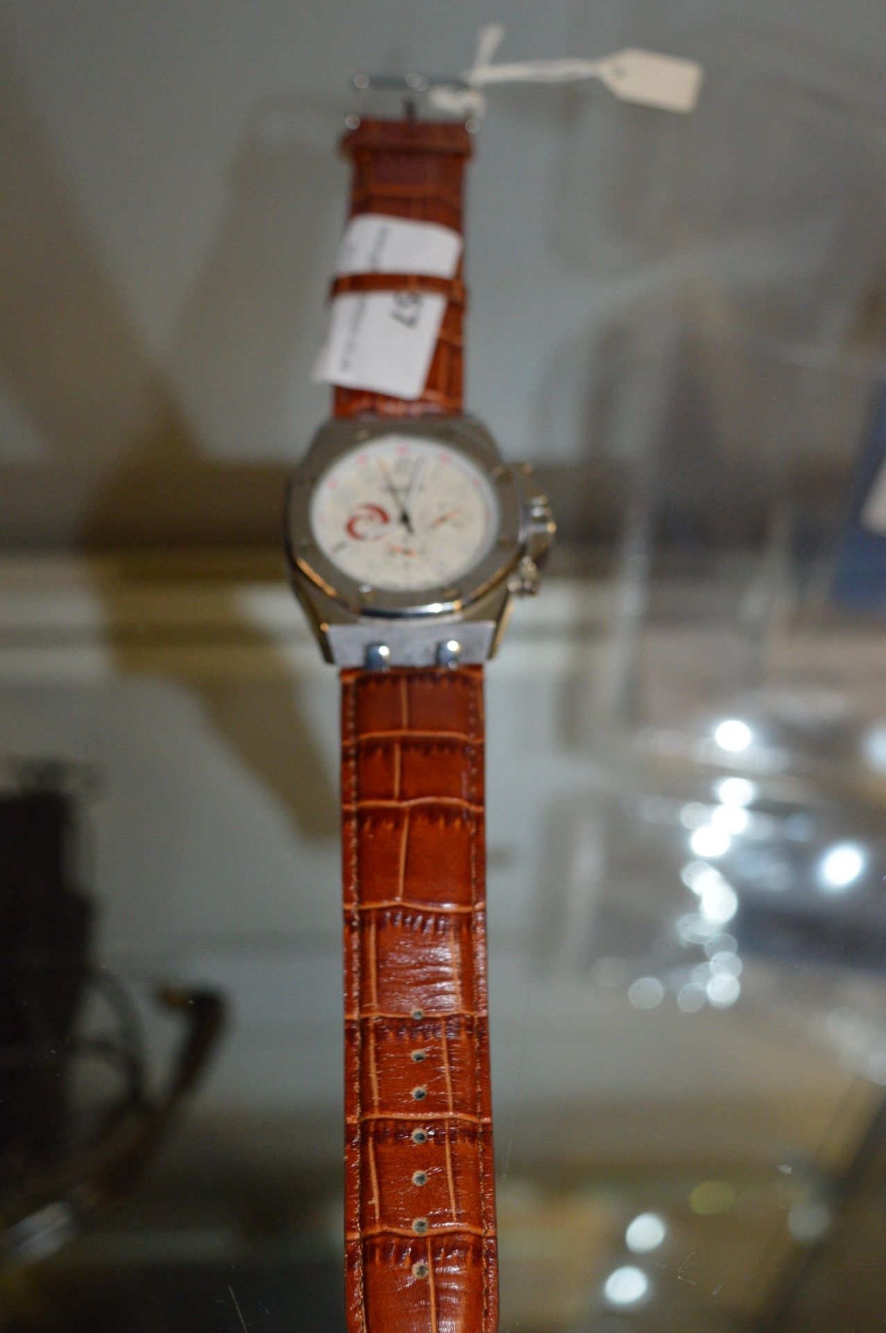 Gents Wristwatch with Leather Strap