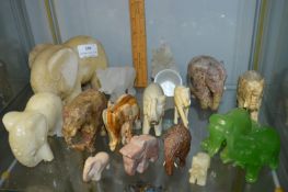 Collection of Assorted Elephant Figurines