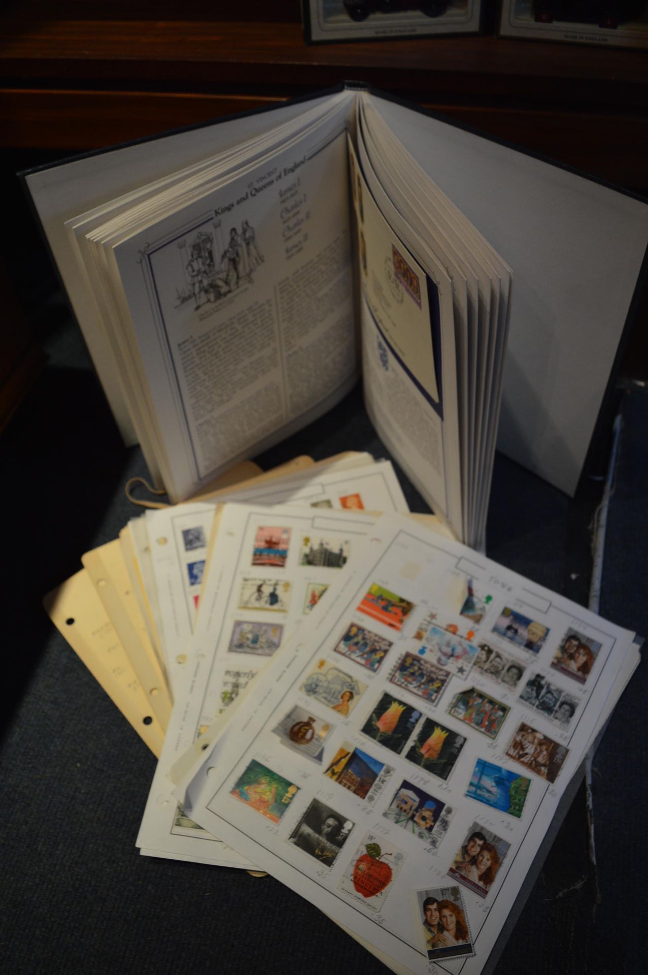 Stamp Album with a Collection of Stamps