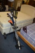 Master Golf Trolley and Assorted Clubs