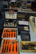 Collection of "Bronze Age" Cutlery and Other Boxed