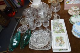 Collection of Glassware, Serving Bowls, Fruit Bowl