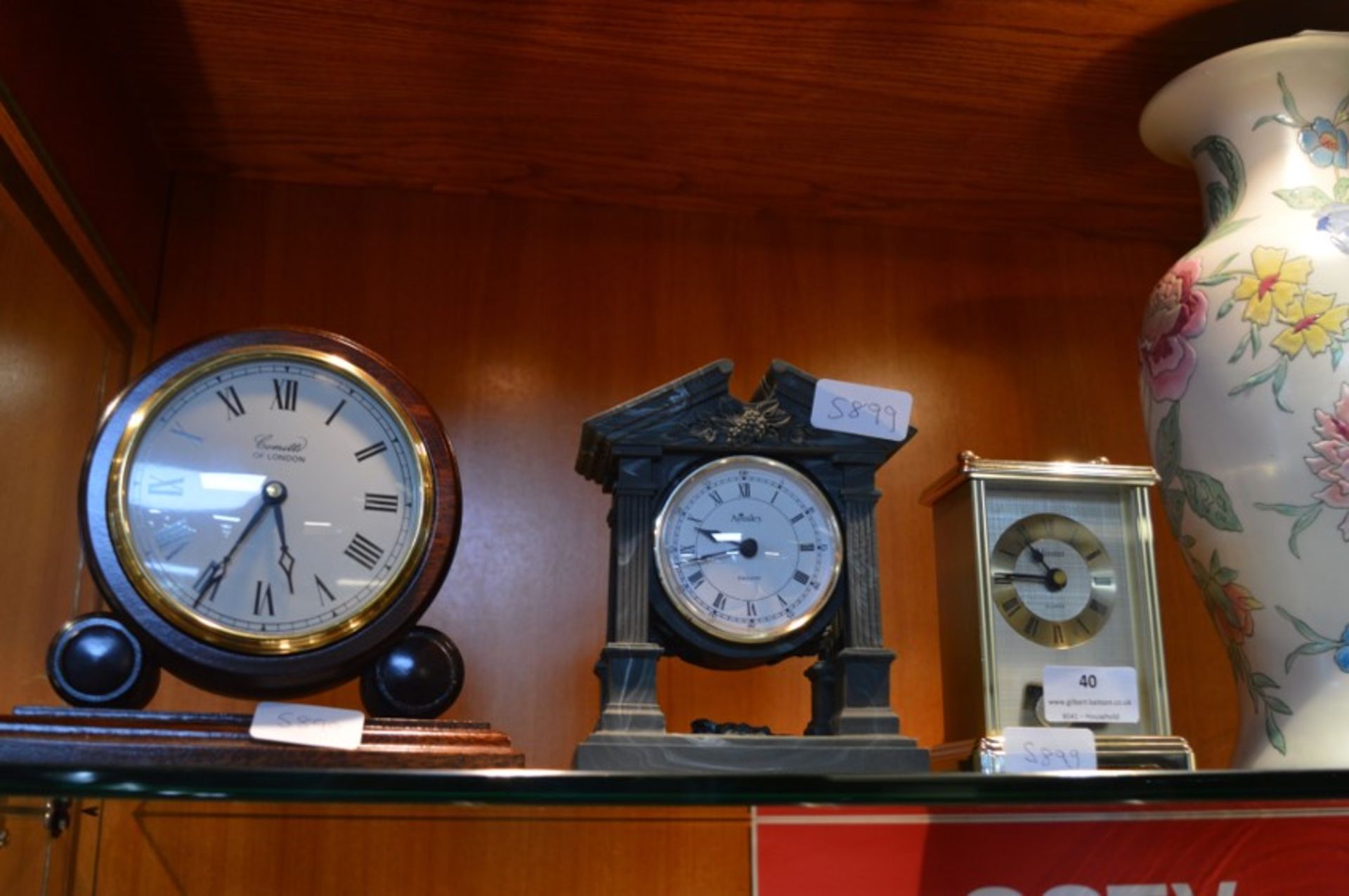 Three Mantel Clocks