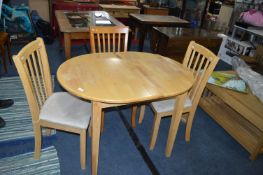 Small Oval Kitchen Table with Two Matching Chairs