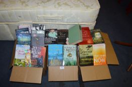 Three Boxes of Hardback and Paperback Fiction Book