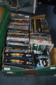 Box Containing a Quantity of DVDs Including Dr Who