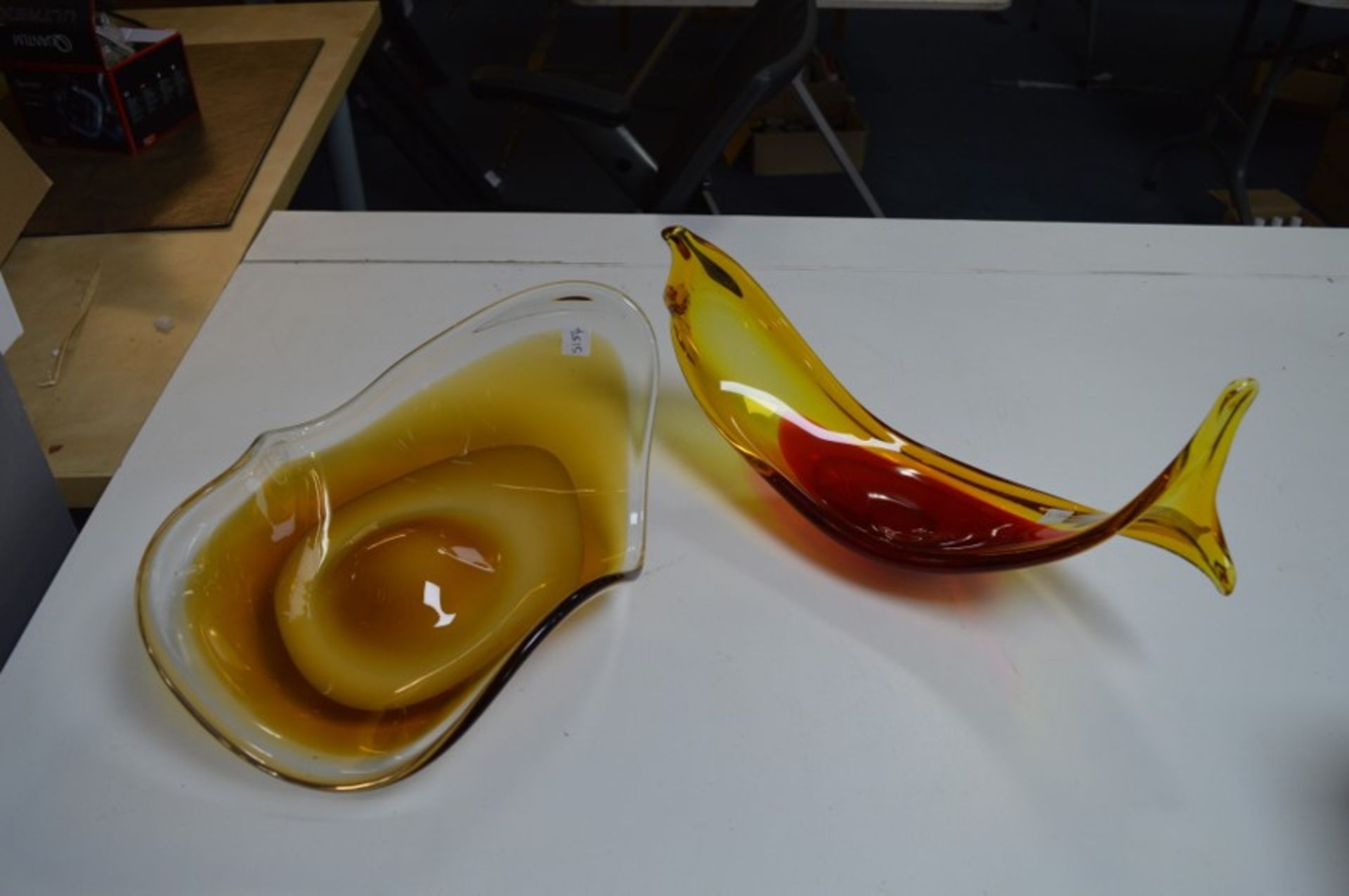 Two Pieces of Art Glass (one AF)