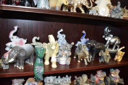 Collection of Fourteen Elephant Figurines
