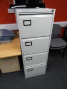 *Four Drawer Foolscap Filing Cabinet (Grey)