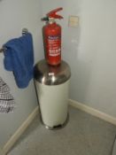 *Flip Top Waste Bin and a Fire Extinguisher