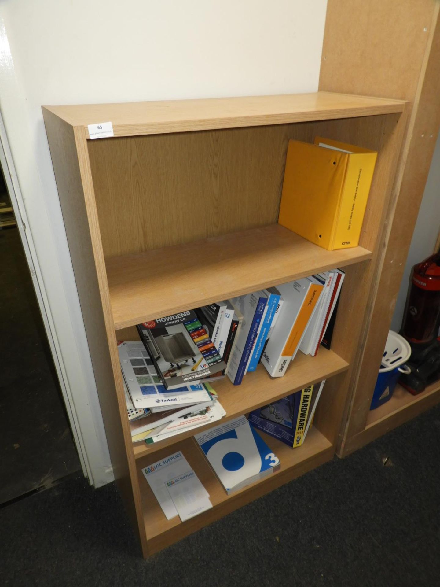 *Open Fronted Three Tier Bookcase in Light Oak Fin