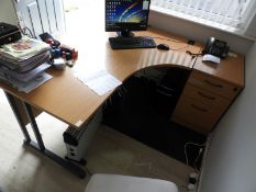 *L-Shape Desk with Right Hand Return and a Three D