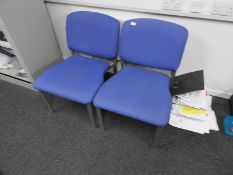 *Pair of Blue Reception Chairs