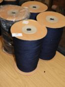 Four Rolls of Navy Drawstring Cord