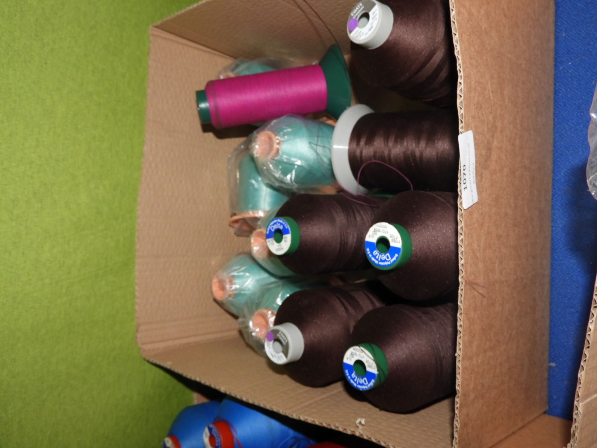 Box Containing Twelve Cones of Thread