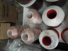 Five Cones of Pink Thread