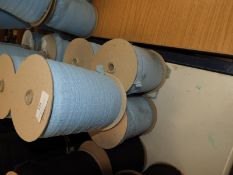 Six Rolls of Pale Blue Lace Edging