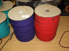 One Roll of Red and One Roll of Purple Drawstring
