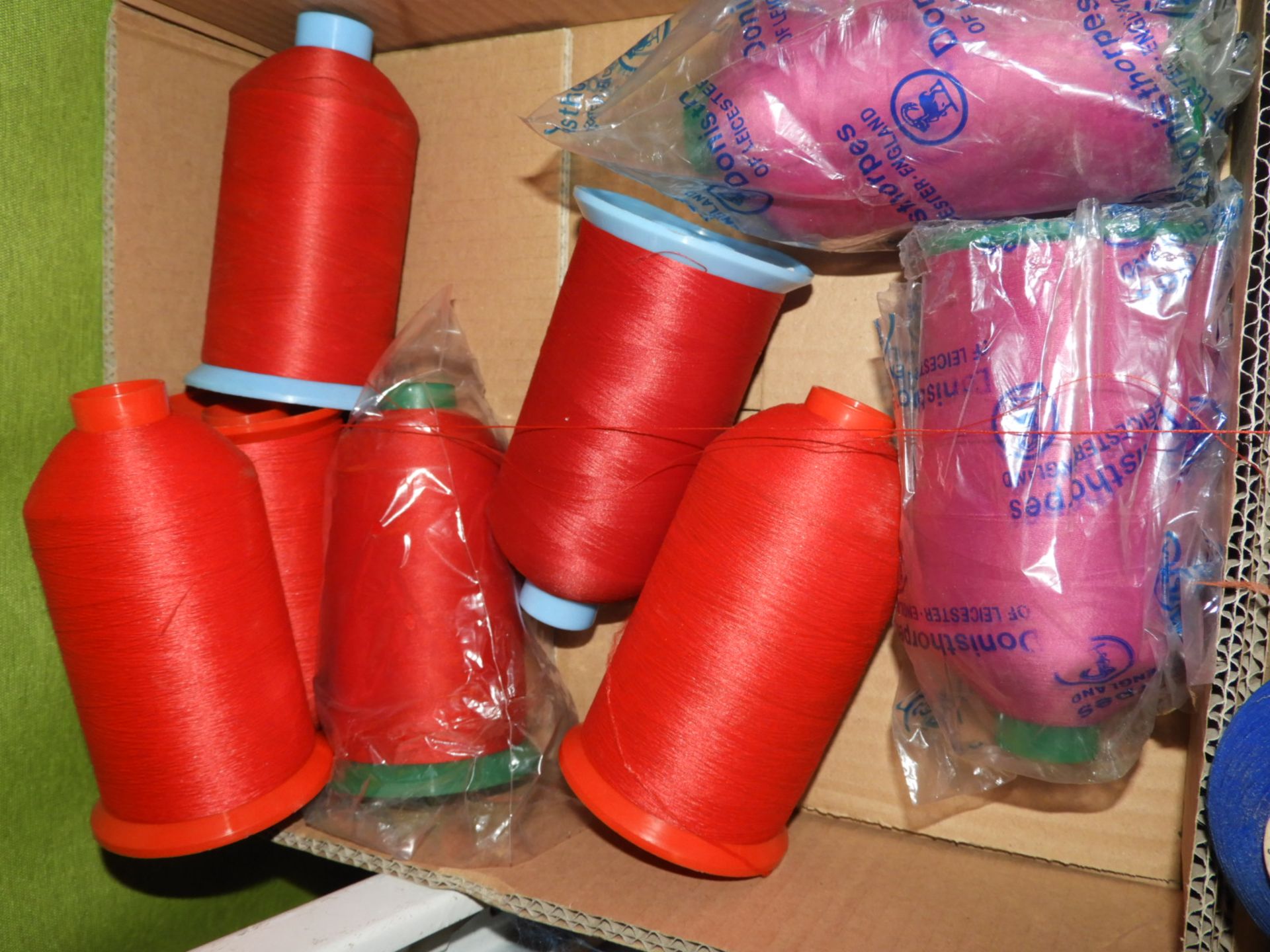 Box Containing Twelve Cones of Thread