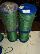 Four Rolls of Green & Silver Braid