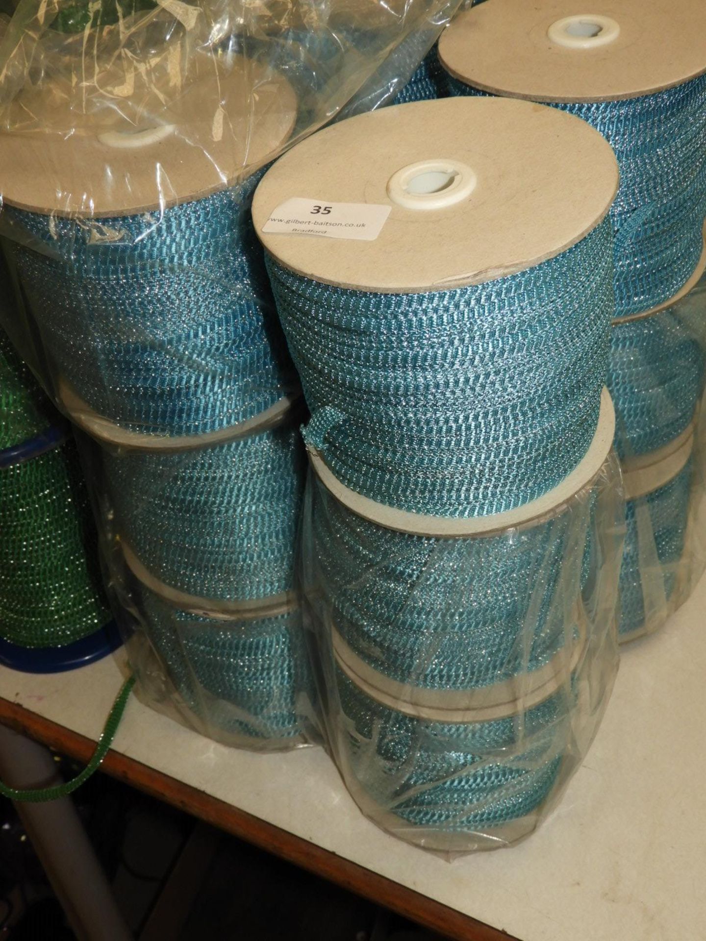 Six Rolls of Blue & Silver Braid