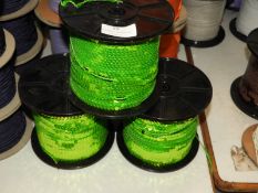 Three Rolls of Lime Green Sequins