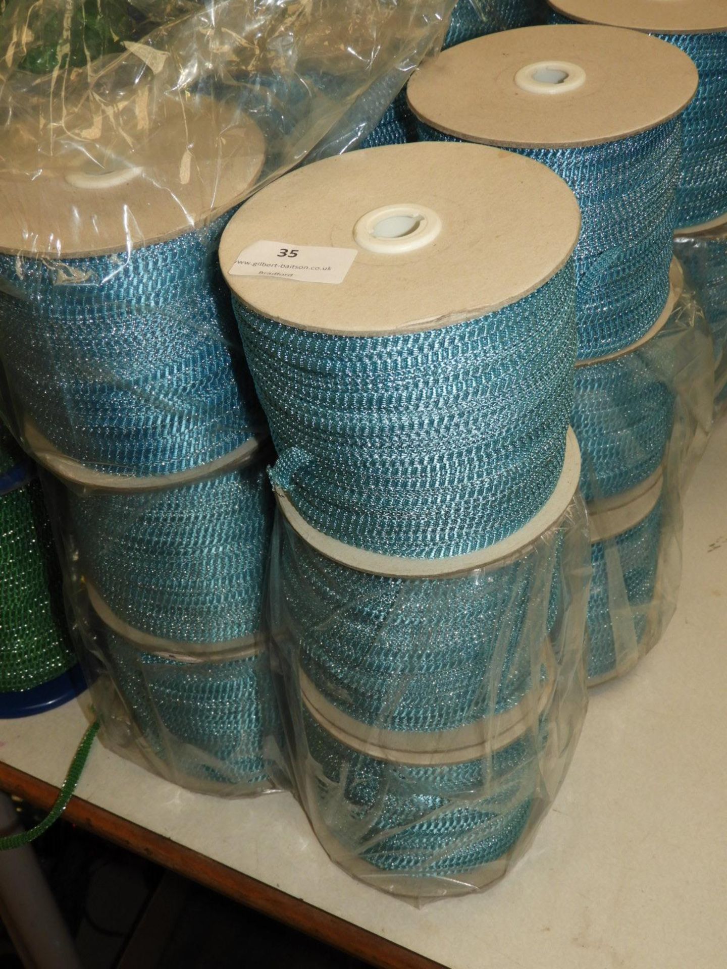 Six Rolls of Blue & Silver Braid