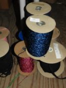 Six Rolls of Assorted Lace Ribbon Edge, Knitting W