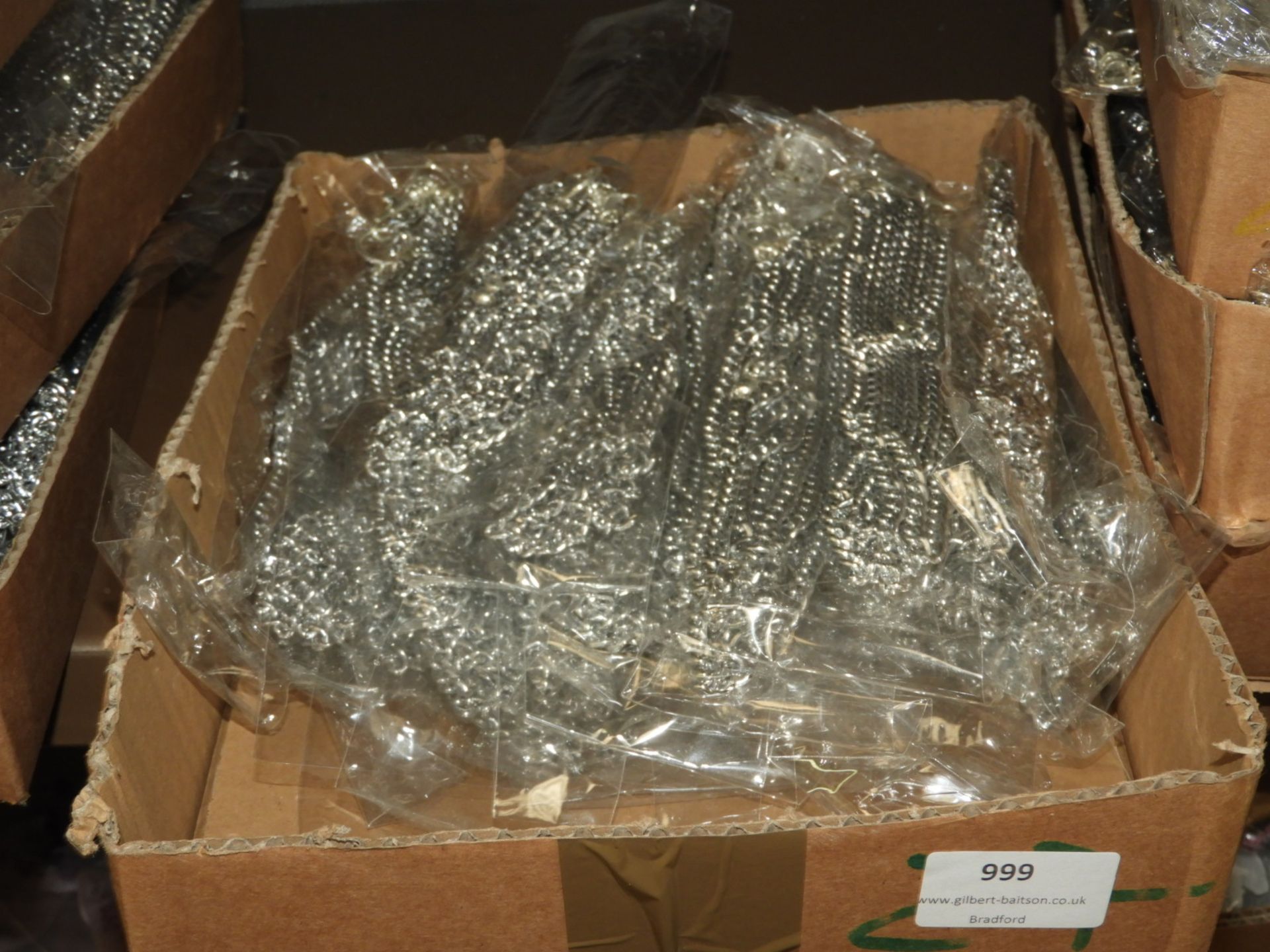 Box Containing 20 Lengths of Chrome Chain