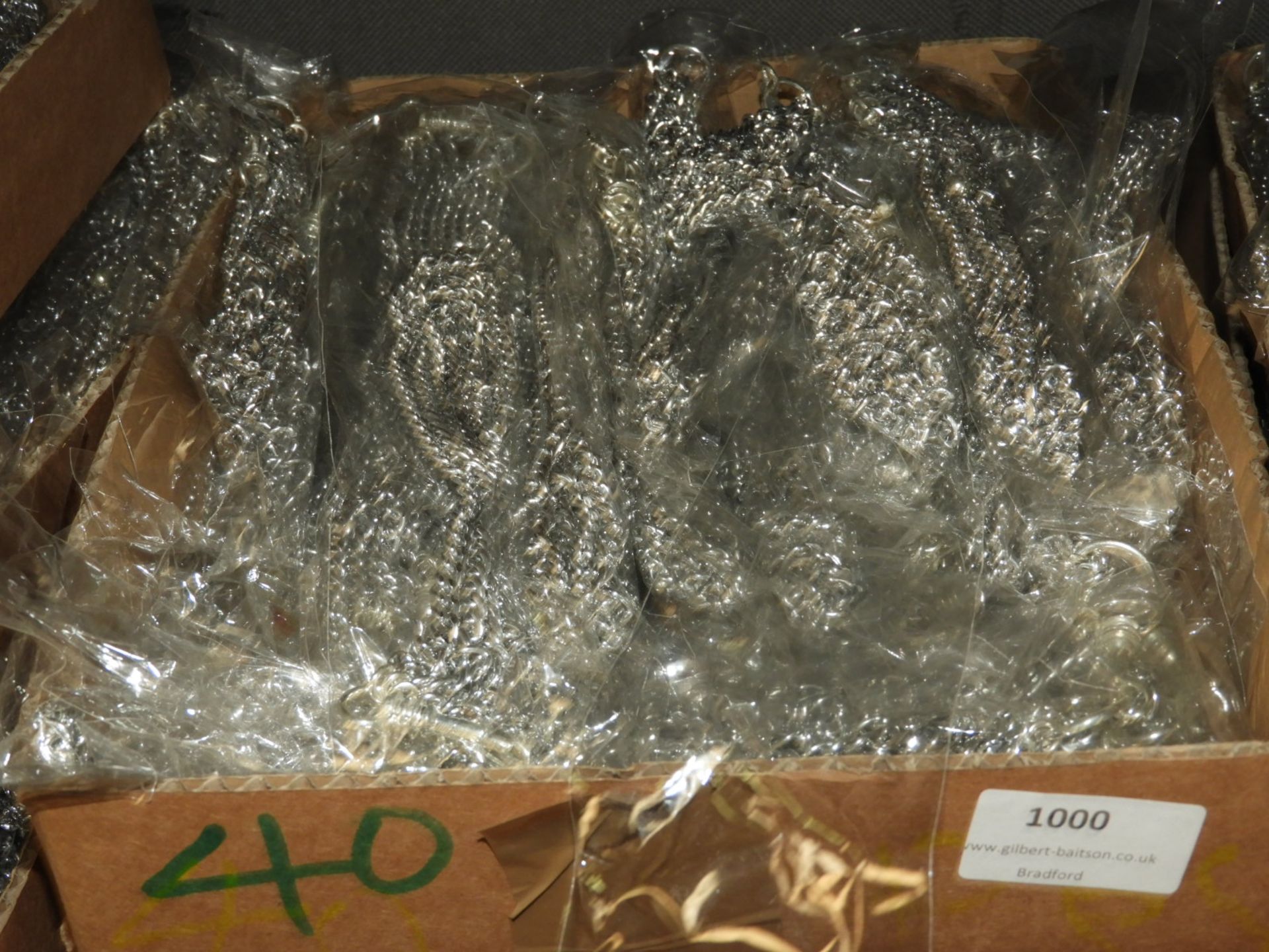 Box Containing 20 Lengths of Chrome Chain