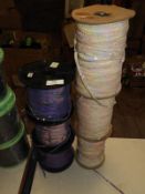 Three Rolls of Pink and Three Rolls of Lilac Sequi