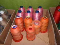 Box Containing Twelve Cones of Thread