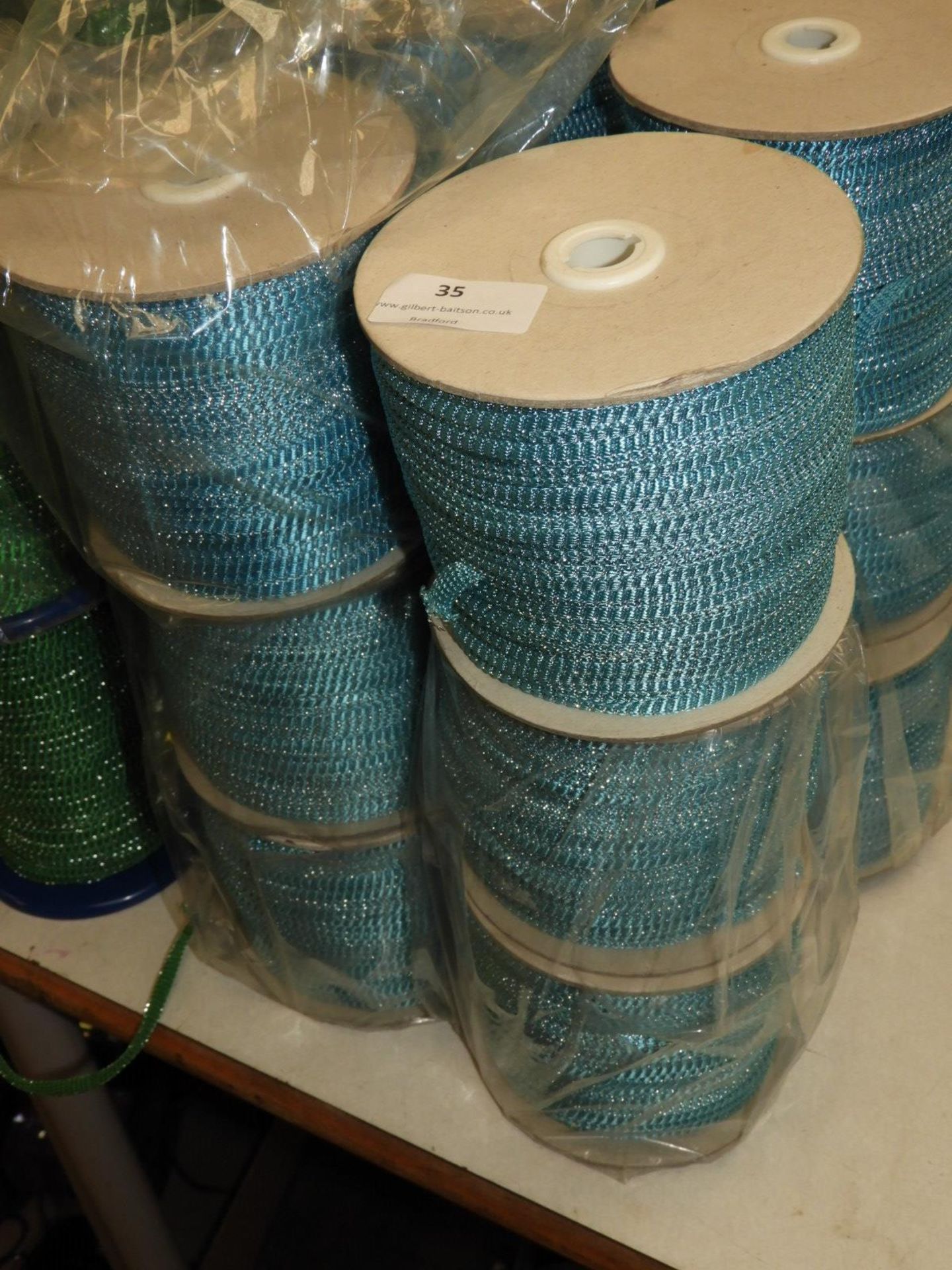 Six Rolls of Blue & Silver Braid