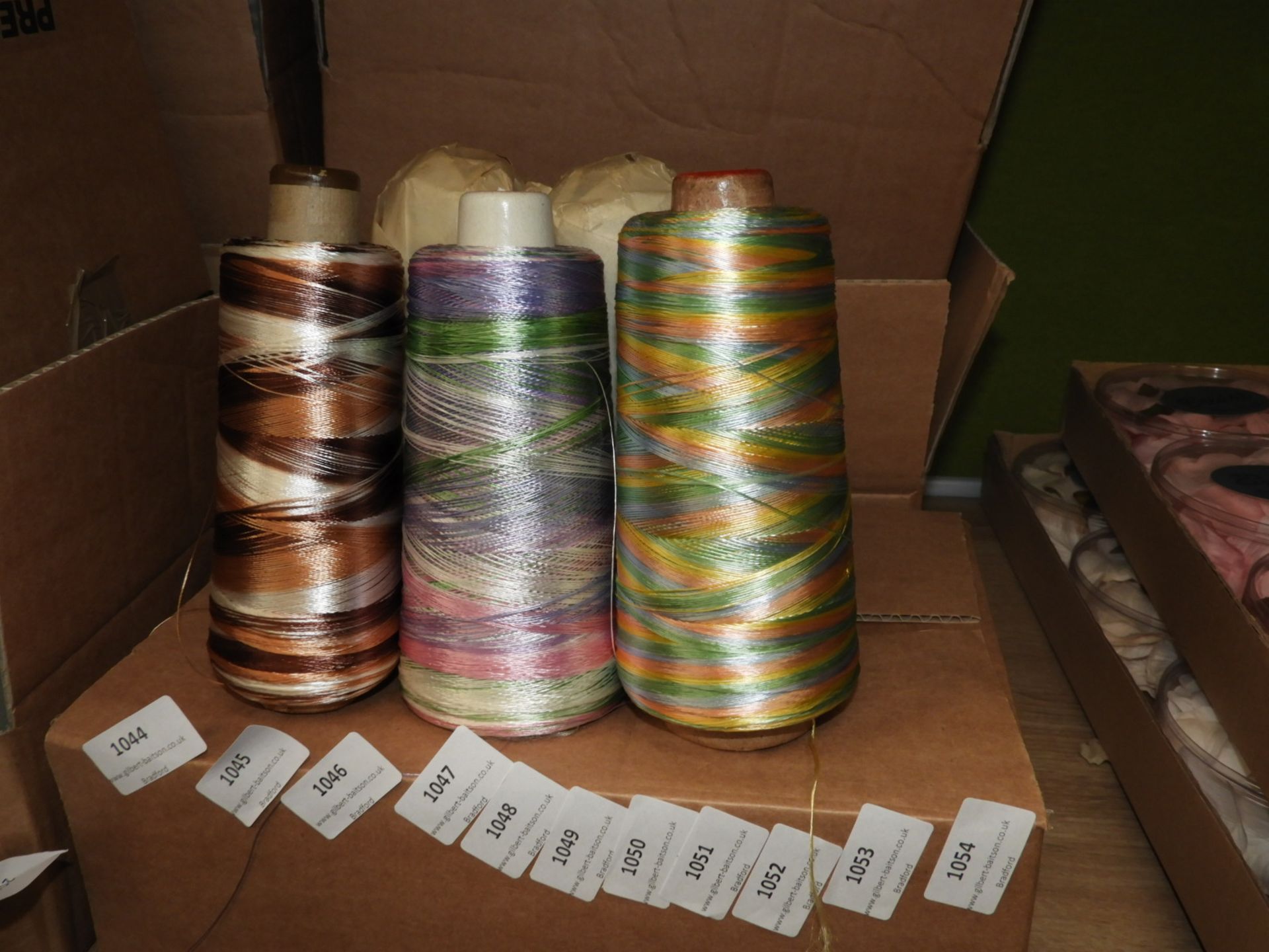 Five Cones of Multicoloured Thread (~2500m Total)