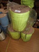 Four Rolls of Green Braided Cord