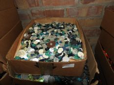 Box Containing a Large Quantity of Assorted Button