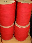 Four Rolls of Red Drawstring Cord
