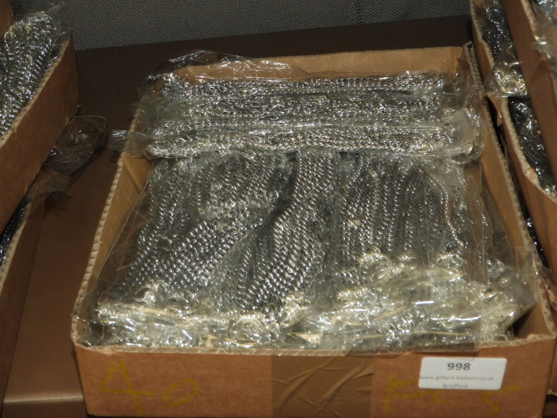 Box Containing 20 Lengths of Chrome Chain