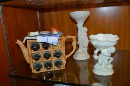 Ringtons Teapot and Two Decorative Vases