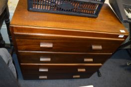 Mahogany Four Height Chest of Drawers