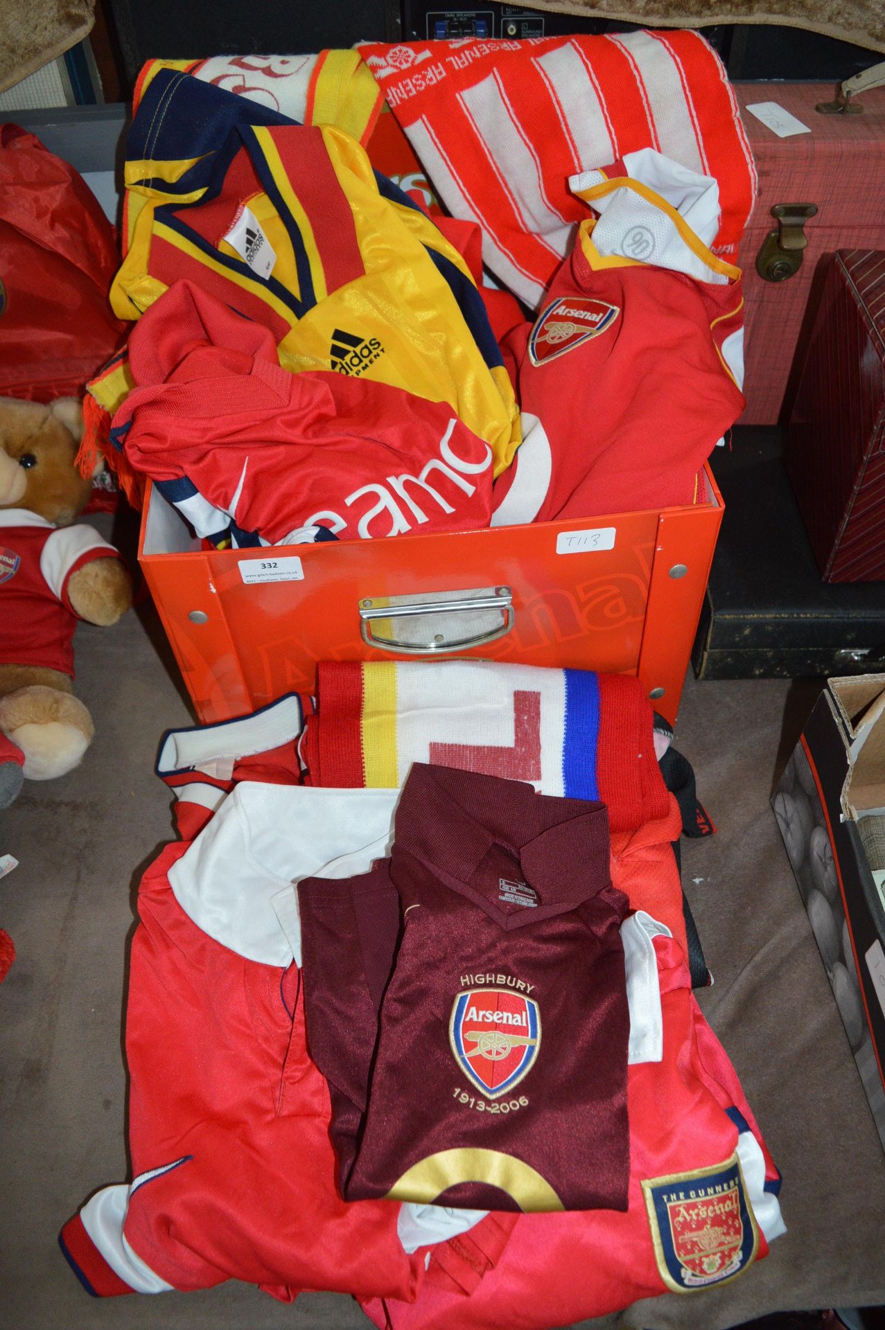 Arsenal Box Containing an Assortment of Children's