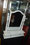 White Painted Dressing Table Mirror