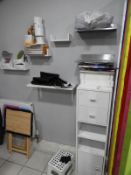 Set of Storage Drawers and Wall Mounted Shelves