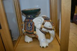 Ceramic Elephant Plant Stand